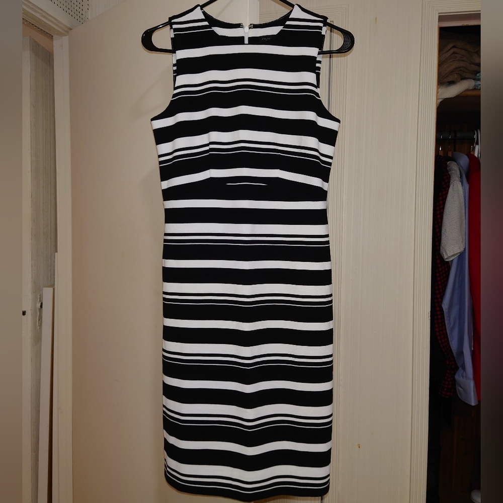 Ann Taylor Factory striped sheath dress, size 2